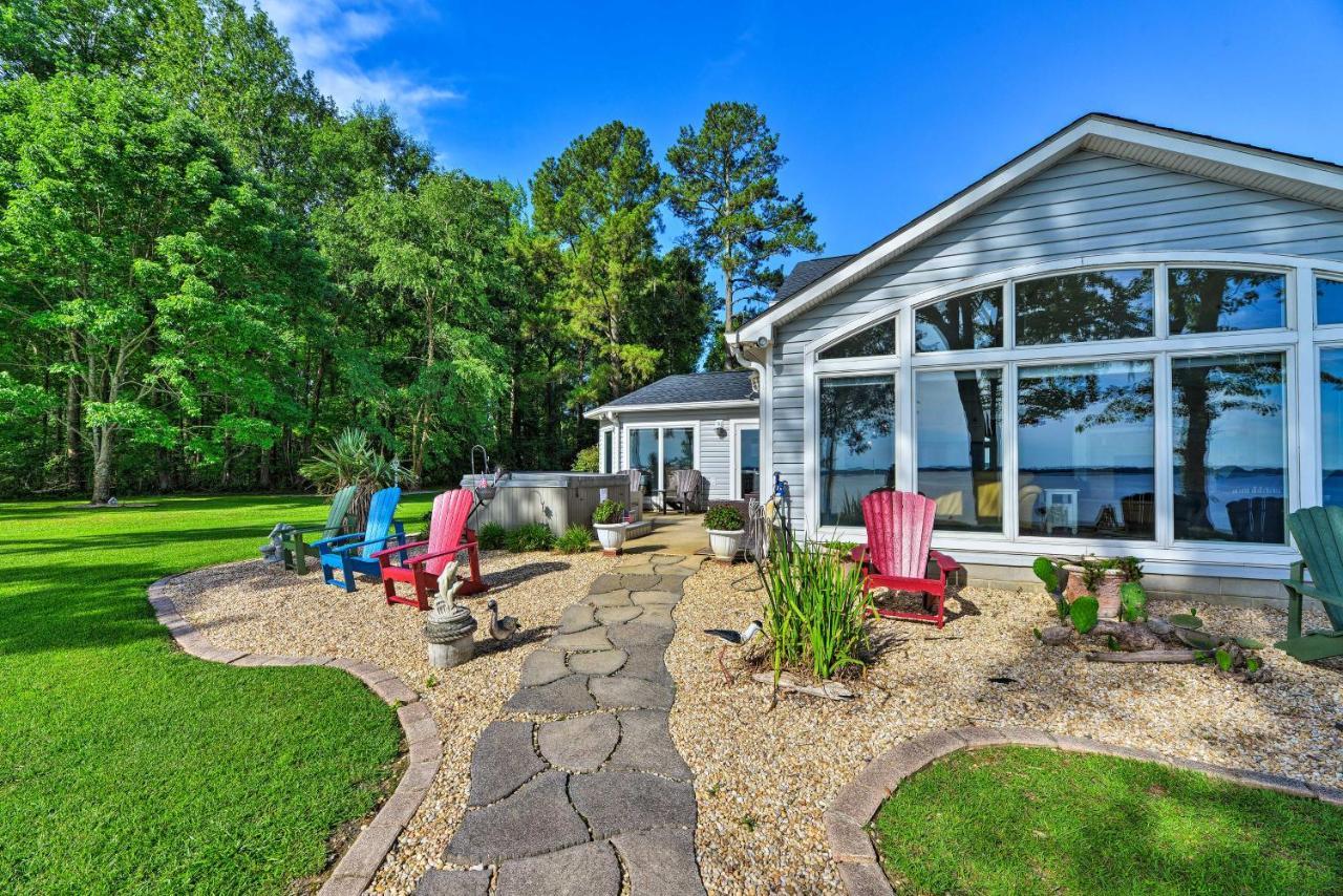 Bayfront Blounts Creek Home Private Beach And Dock! Whichard Beach 外观 照片