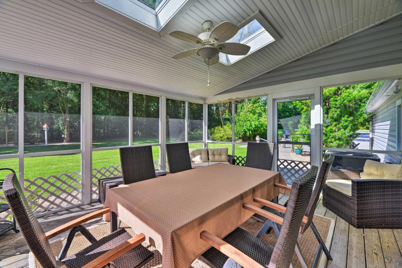 Bayfront Blounts Creek Home Private Beach And Dock! Whichard Beach 外观 照片