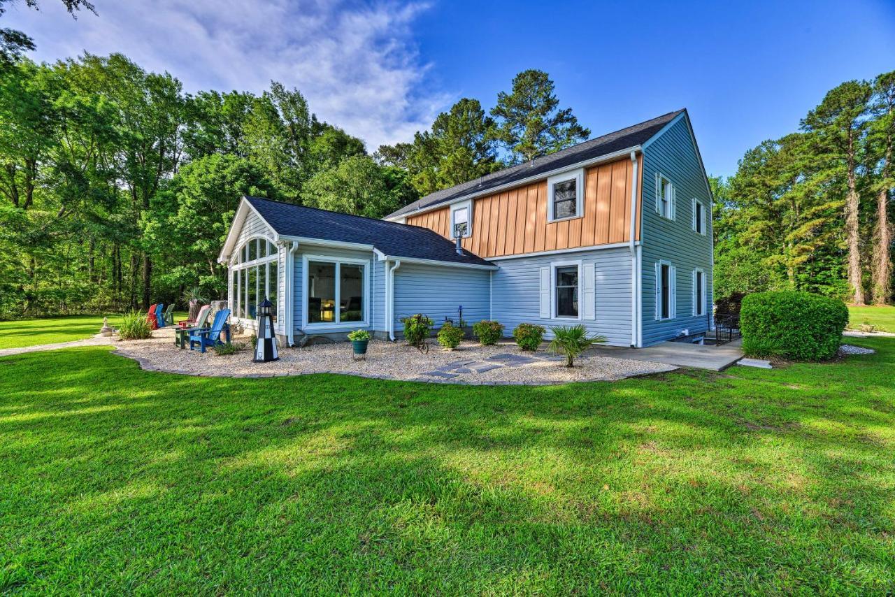 Bayfront Blounts Creek Home Private Beach And Dock! Whichard Beach 外观 照片